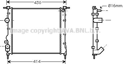 Prasco RTA2261 - Radiators, Motora dzesēšanas sistēma www.autospares.lv