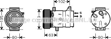 Prasco RTAK440 - Kompresors, Gaisa kond. sistēma www.autospares.lv