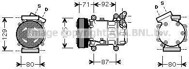 Prasco RTK401 - Kompresors, Gaisa kond. sistēma autospares.lv