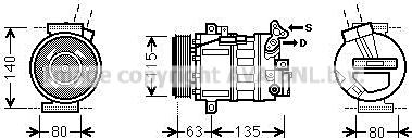 Prasco RTAK485 - Kompresors, Gaisa kond. sistēma www.autospares.lv