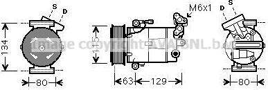 Prasco RTAK384 - Kompresors, Gaisa kond. sistēma www.autospares.lv