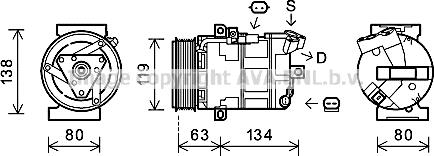 Prasco RTK481 - Kompresors, Gaisa kond. sistēma www.autospares.lv