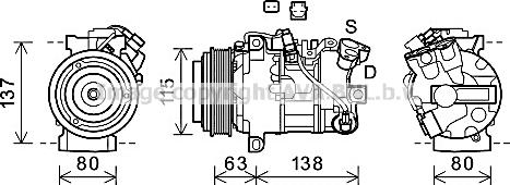 Prasco RTK630 - Kompresors, Gaisa kond. sistēma autospares.lv