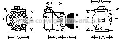 Prasco RTK368 - Kompresors, Gaisa kond. sistēma www.autospares.lv