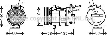 Prasco RTK389 - Kompresors, Gaisa kond. sistēma www.autospares.lv