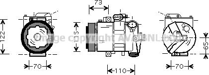 Prasco SAAK018 - Kompresors, Gaisa kond. sistēma www.autospares.lv