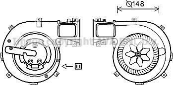 Prasco SB8079 - Elektromotors, Salona ventilācija www.autospares.lv