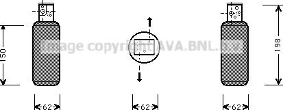 Prasco SBD044 - Sausinātājs, Kondicionieris www.autospares.lv