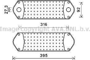 Prasco SC3044 - Eļļas radiators, Motoreļļa www.autospares.lv