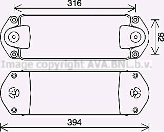 Prasco SC3050 - Eļļas radiators, Motoreļļa www.autospares.lv