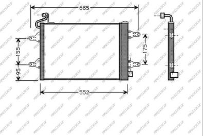 Prasco SK320C001 - Kondensators, Gaisa kond. sistēma www.autospares.lv