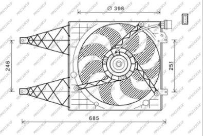 Prasco ST033F003 - Ventilators, Motora dzesēšanas sistēma www.autospares.lv