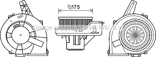 Prasco ST8045 - Elektromotors, Salona ventilācija www.autospares.lv