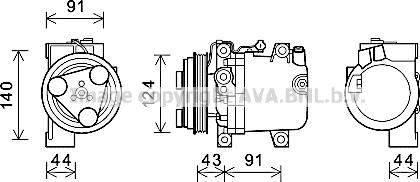 Prasco SUK109 - Kompresors, Gaisa kond. sistēma www.autospares.lv