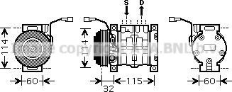 Prasco SZAK110 - Kompresors, Gaisa kond. sistēma www.autospares.lv