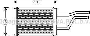 Prasco TO6326 - Siltummainis, Salona apsilde www.autospares.lv