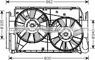 Prasco TO7551 - Ventilators, Motora dzesēšanas sistēma www.autospares.lv