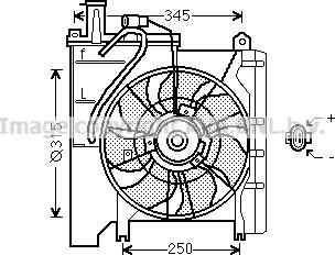 Prasco TO7553 - Ventilators, Motora dzesēšanas sistēma autospares.lv