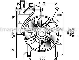 Prasco TO7552 - Ventilators, Motora dzesēšanas sistēma autospares.lv