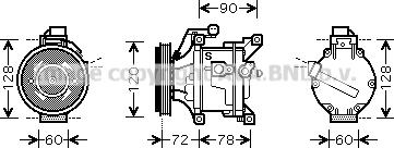 Prasco TOK444 - Kompresors, Gaisa kond. sistēma www.autospares.lv