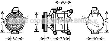 Prasco TOK445 - Kompresors, Gaisa kond. sistēma www.autospares.lv