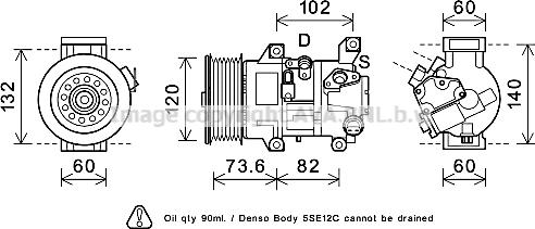 Prasco TOK610 - Kompresors, Gaisa kond. sistēma www.autospares.lv