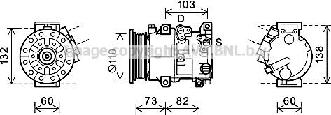 Prasco TOK685 - Kompresors, Gaisa kond. sistēma www.autospares.lv