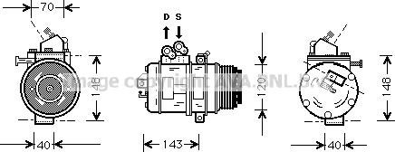 Prasco TOK003 - Kompresors, Gaisa kond. sistēma www.autospares.lv