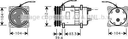 Prasco UVAK047 - Kompresors, Gaisa kond. sistēma www.autospares.lv