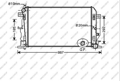 Prasco VG952R003 - Radiators, Motora dzesēšanas sistēma www.autospares.lv