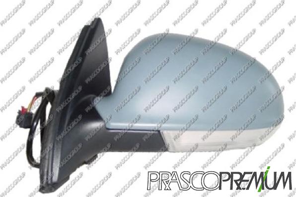 Prasco VG5207334P - Ārējais atpakaļskata spogulis www.autospares.lv