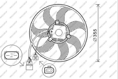 Prasco VG055F004 - Ventilators, Motora dzesēšanas sistēma www.autospares.lv