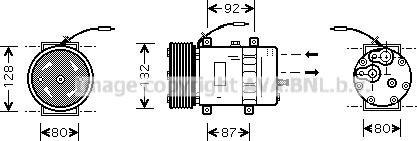 Prasco VLAK030 - Kompresors, Gaisa kond. sistēma www.autospares.lv