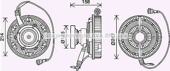 Prasco VLC087 - Sajūgs, Radiatora ventilators www.autospares.lv