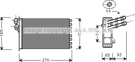 Prasco VN6173 - Siltummainis, Salona apsilde www.autospares.lv