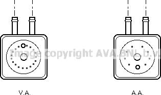 Prasco VN3148 - Eļļas radiators, Motoreļļa www.autospares.lv