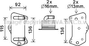 Prasco VN3395 - Eļļas radiators, Automātiskā pārnesumkārba autospares.lv