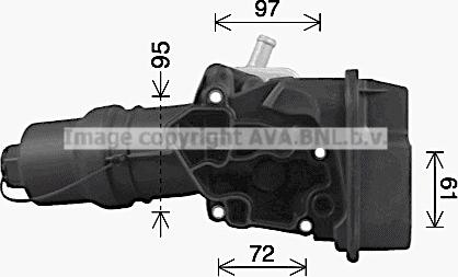 Prasco VN3329H - Eļļas radiators, Motoreļļa www.autospares.lv