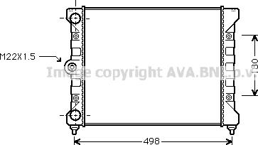 Prasco VN2028 - Radiators, Motora dzesēšanas sistēma autospares.lv