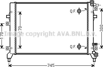 Prasco VN2326 - Radiators, Motora dzesēšanas sistēma www.autospares.lv