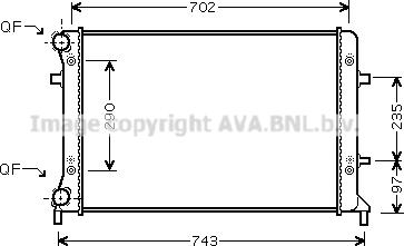 Prasco VN2228 - Radiators, Motora dzesēšanas sistēma www.autospares.lv