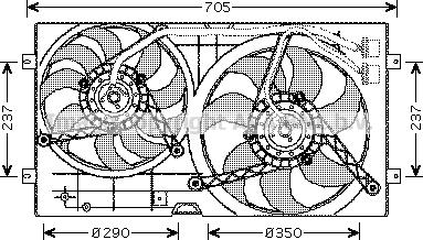 Prasco VN7503 - Ventilators, Motora dzesēšanas sistēma www.autospares.lv