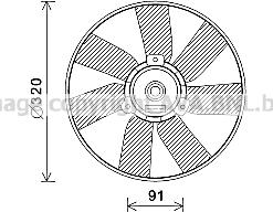 Prasco VN7538 - Ventilators, Motora dzesēšanas sistēma www.autospares.lv