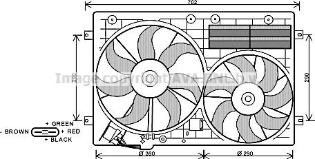 Prasco VN7529 - Ventilators, Motora dzesēšanas sistēma www.autospares.lv