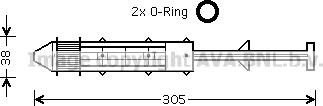 Prasco VND075 - Sausinātājs, Kondicionieris www.autospares.lv