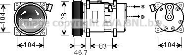 Prasco VNK309 - Kompresors, Gaisa kond. sistēma autospares.lv