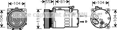 Prasco VNK270 - Kompresors, Gaisa kond. sistēma www.autospares.lv