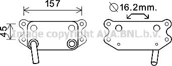 Prasco VO3154 - Eļļas radiators, Motoreļļa www.autospares.lv