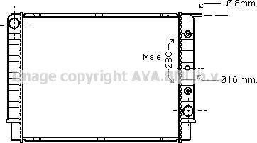 Prasco VO2062 - Radiators, Motora dzesēšanas sistēma www.autospares.lv