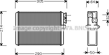 Prasco VOA6110 - Siltummainis, Salona apsilde www.autospares.lv